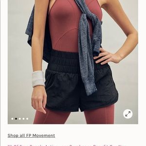 Free People The Way Home shorts, M, black, new with tags